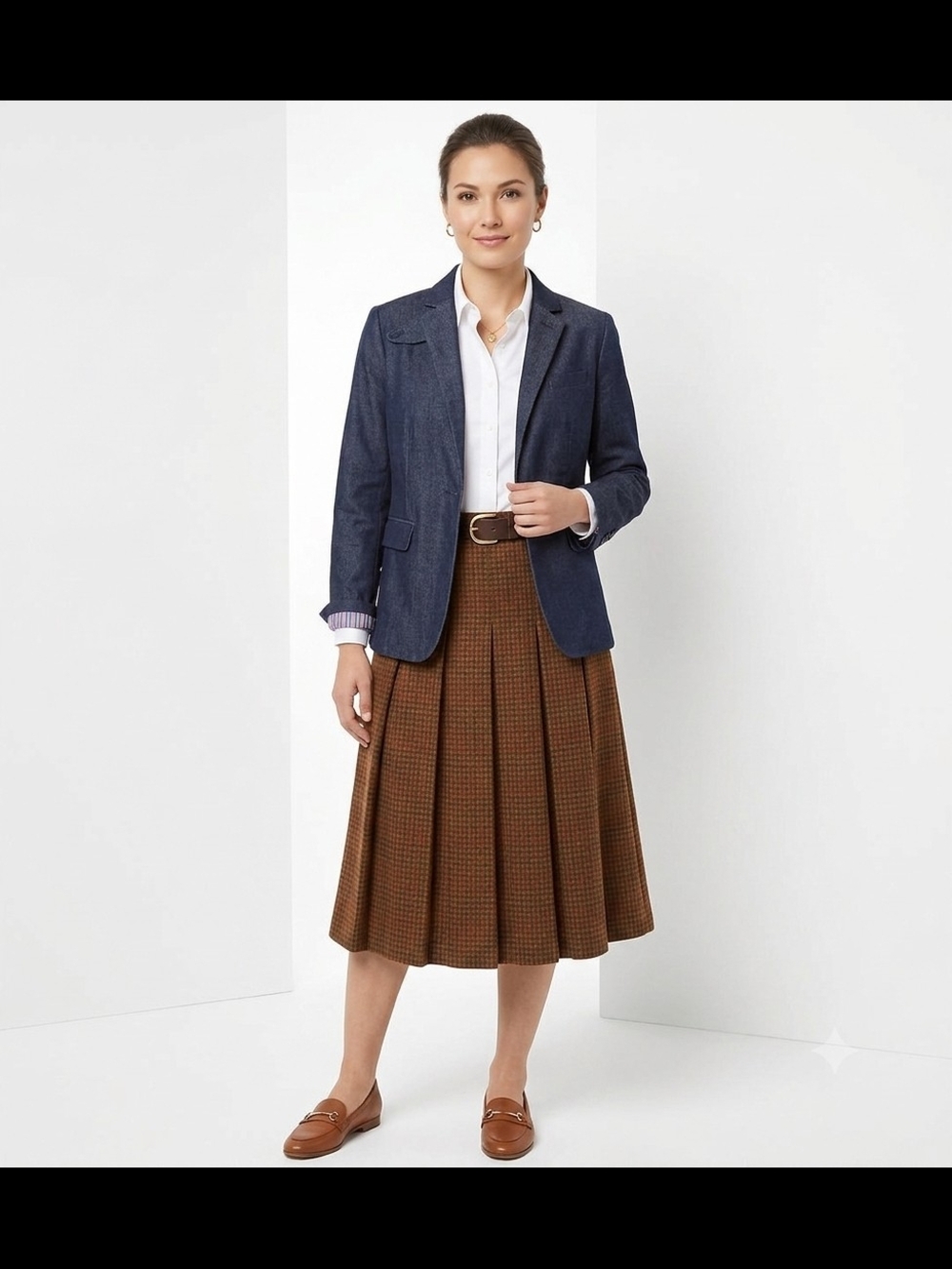 Liz Claiborne Denim Dark Wash Structured Blazer 10P